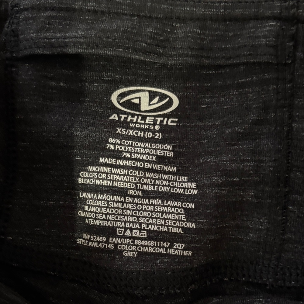 Athletic Works Charcoal Heather Leggings XS‎ - Picture 2 of 3